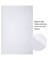 Pllieay 2 Pieces 14 Count Big Size White Aida Cross Stitch Fabric, Classic Reserve Aida Cloth, 19.6 x 21.6 Inch